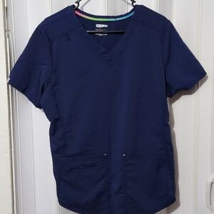 Scrubstar Navy Blue Scrub Top